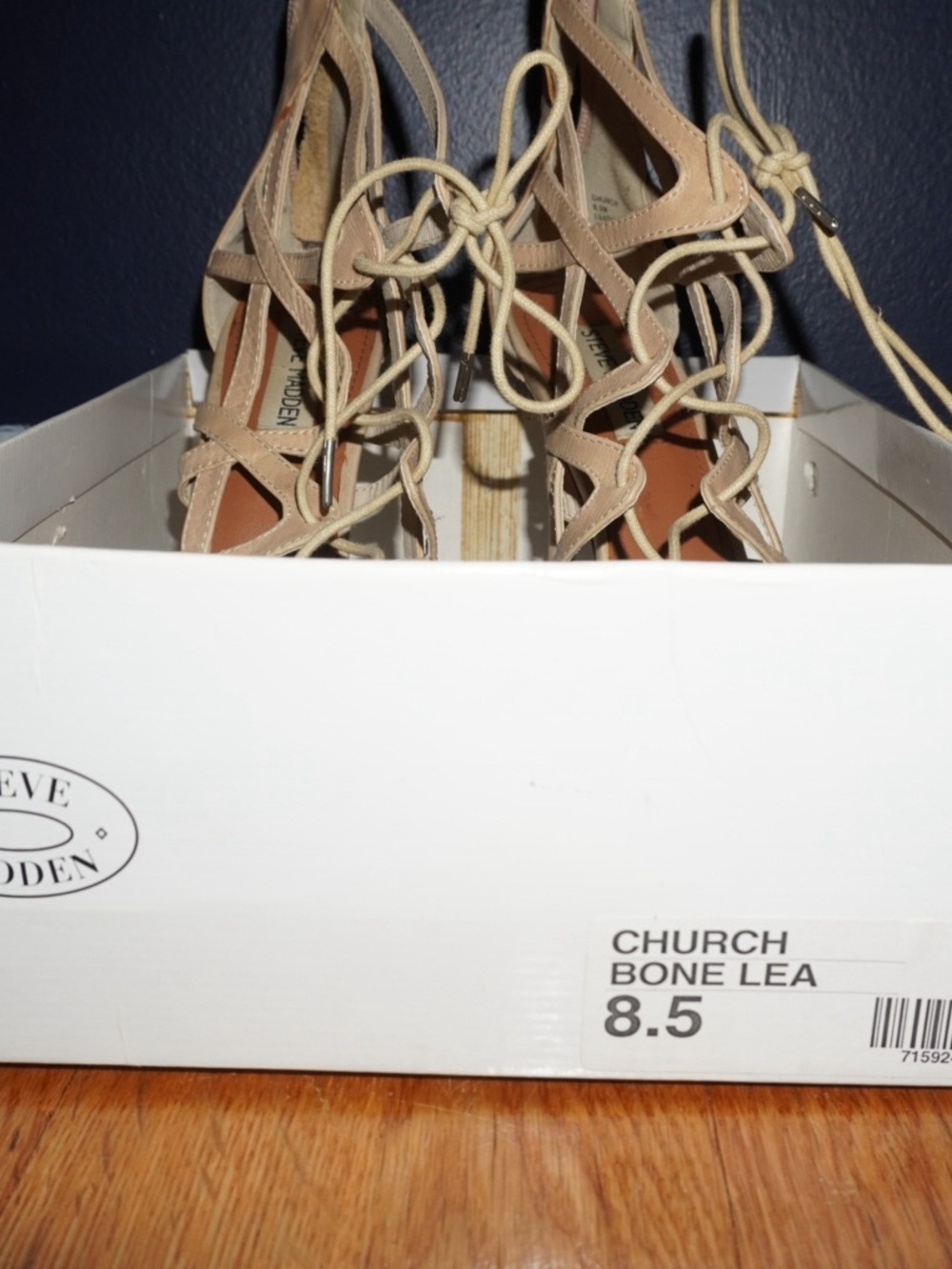 Steve Madden Bone Lace-Up Cutout Heels
